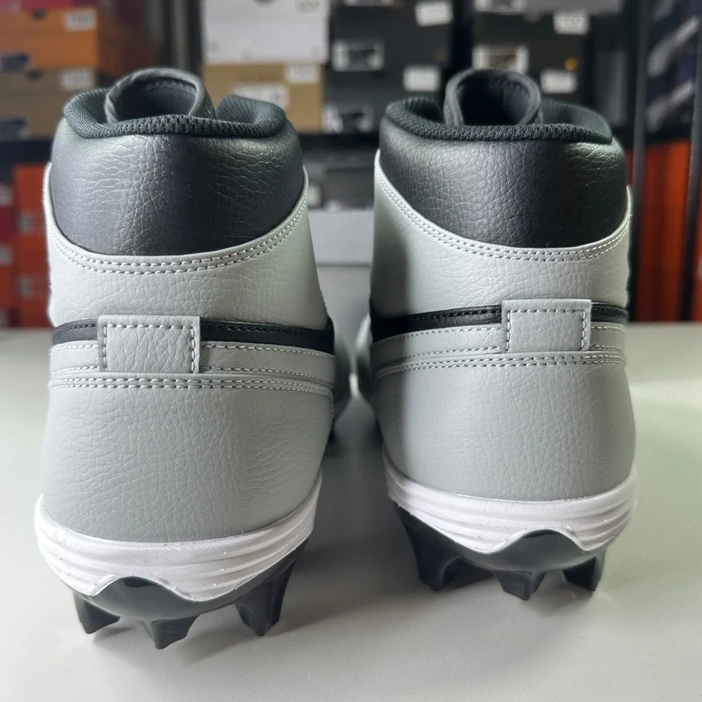 Nike Air Jordan 1 Mid TD Shadow 2.0 Football Cleat Size 14 FJ6805-002 Black Grey